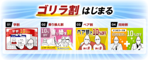 ゴリラクリニック　ゴリラ割はじまる
